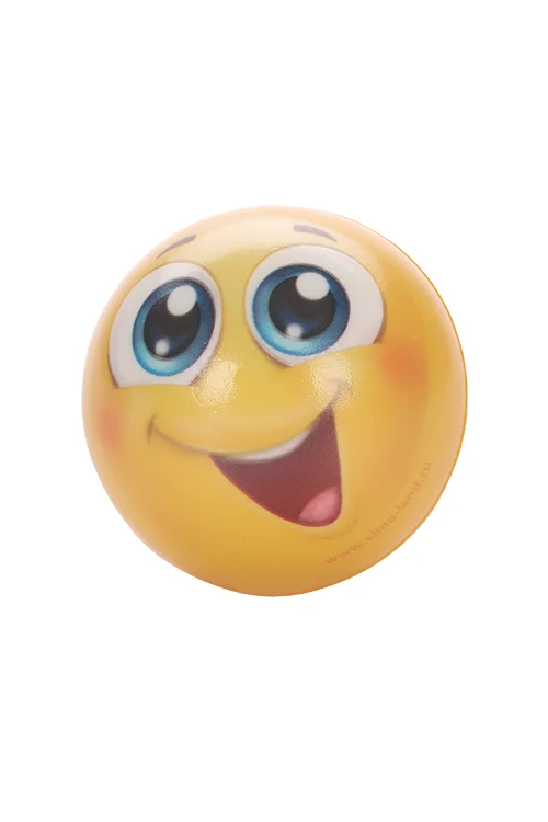 Мягкий мяч Funny toys Смайлики 6,3 см виды Микс