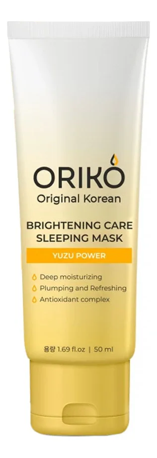 Маска Oriko Brightening care sleeping mask with yuzu extract ночная для лица 50 мл