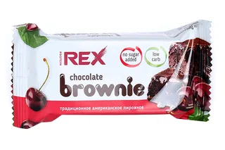 Пирожное ProteinRex Brownie протеин 12% без сахара вишнев, 50 г