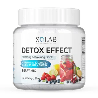 Детокс Слим Эффект с экстр лимонника Solab, 80 г, порошок со вкусом ягодный микс