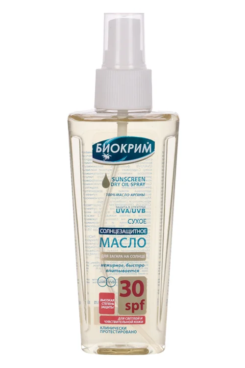 Масло Биокрим Сухое для загара SPF30 распылитель 135 мл
