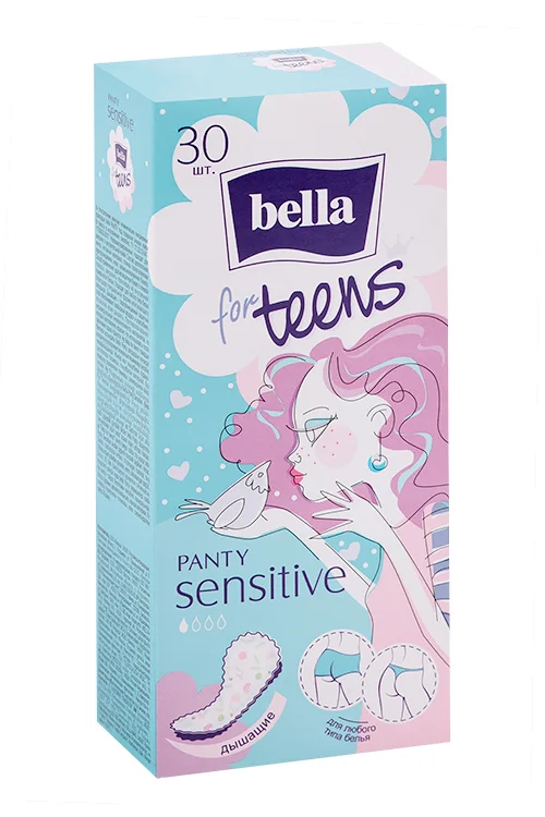 Салфетки Bella for teens Panty sensitive ежедневные 30 шт