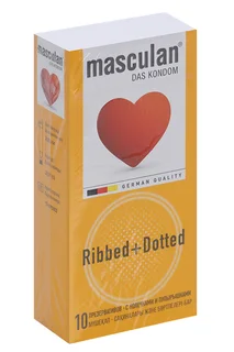 Презервативы Masculan Ribbed+Dotted 10 шт