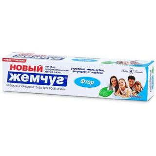 Зубная паста Новый Жемчуг «Фтор» 50 мл