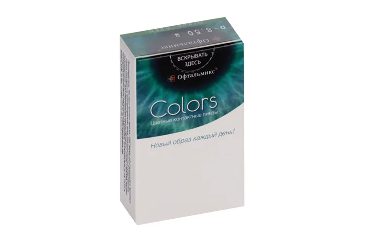 Линзы Офтальмикс Colors Hazel контактные R 8,6 (диоптрия -8,5) 2 шт (8807200727186)