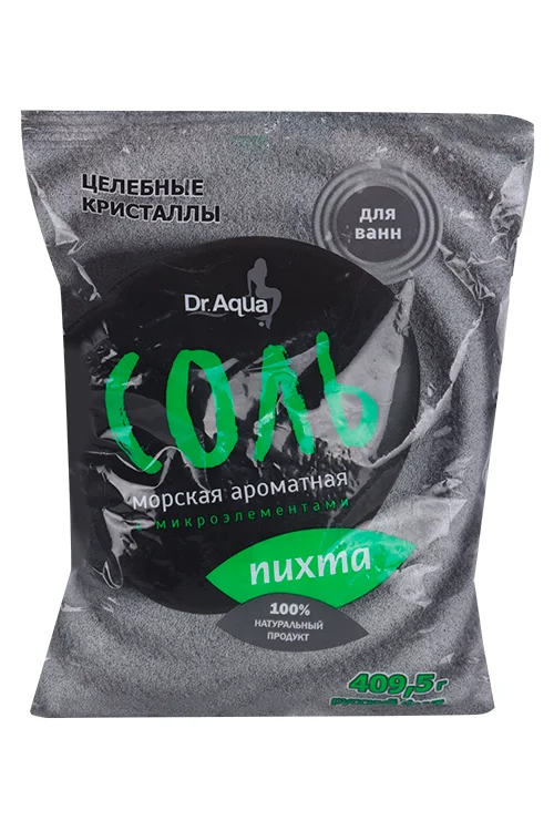 Соль для ванн Dr Aqua Целебные кристаллы морская / ароматная Пихта 409,5 гр