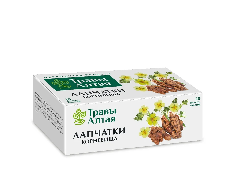 Лапчатки корневище корневища 1.5 г 20 шт