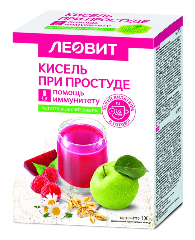 Леовит кисель Диетический при простуде 5 шт