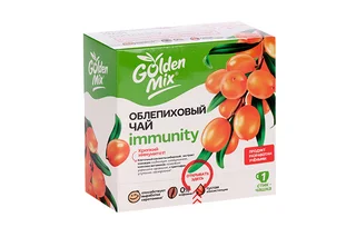 Чай облепиховый Golden Mix Immunity Алтайский букет 18 гр 21 шт стик-саше