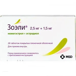 Зоэли таблетки 2.5+1.5 мг 28 шт