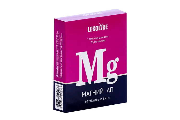 Магний АП Lekolike 650 мг 60 шт таблетки