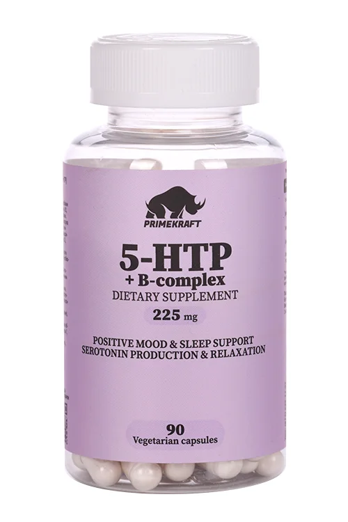 5-HTP+B-complex Prime Kraft капсулированный 5-гидрокситриптофан 630 мг 90 шт капсулы (4627157357748)