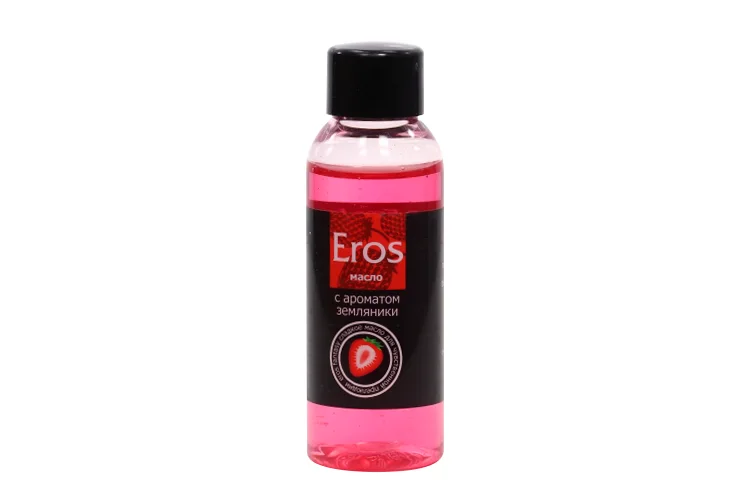 Масло массажное интимное "Eros Fantasy" с ароматом земляники флакон 50 мл