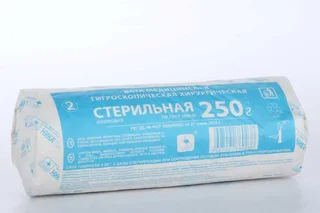 Вата Фарм-сфера медицинская хирургическая стерильная гигроскопическая 250 гр