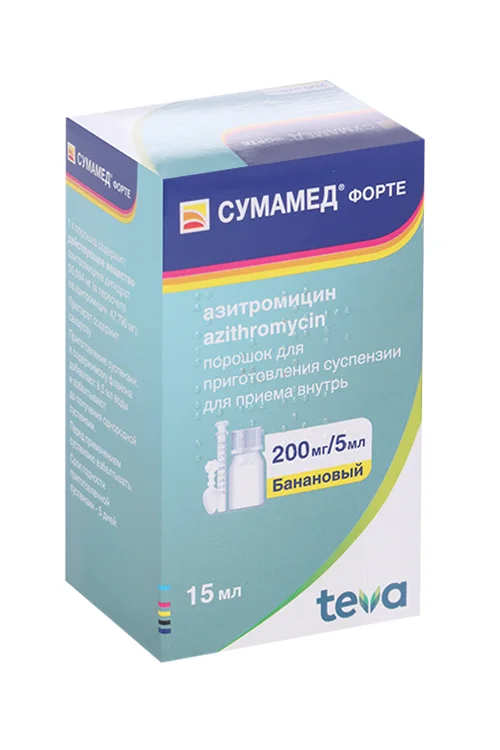 Сумамед порошок 200 мг/5 мл 16.74 г