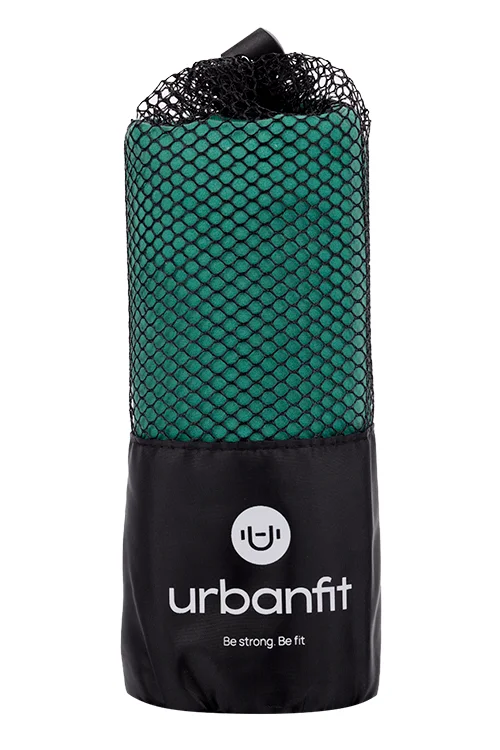 Полотенце Urbanfit спортивное охлаждающее микрофибра темно-зеленый