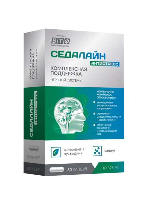 Седалайн Антистресс экстр валерианы / пустырника 30 шт капсулы