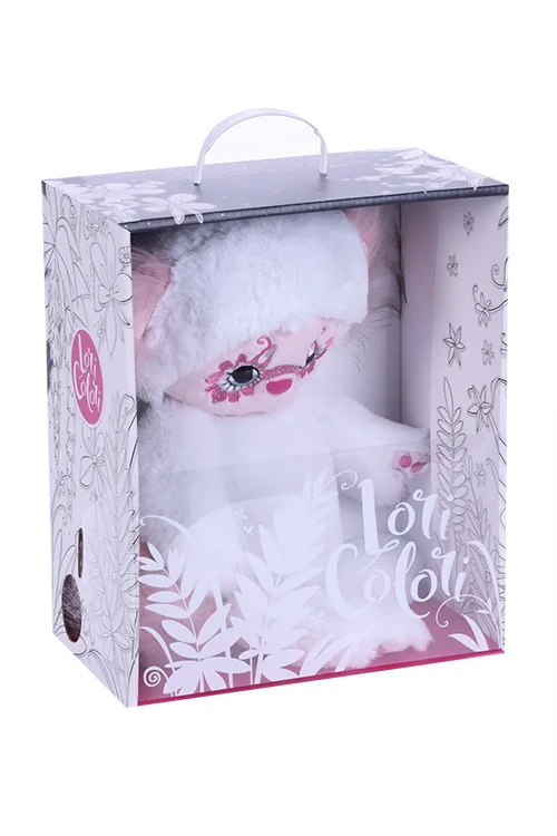 Игрушка Budi Basa Lori Colori Юки белая мягкая 25 см