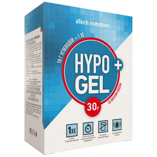 Пищевой продукт для купирования гипогликемии (Hypo+GEL), со вкусом вишни, 10 саше*30 г, аТесh Nutrition