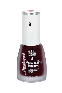 Лак для ногтей Dance Legend жидкие краски для ногтей Aquarelle drops тон №9 15 мл