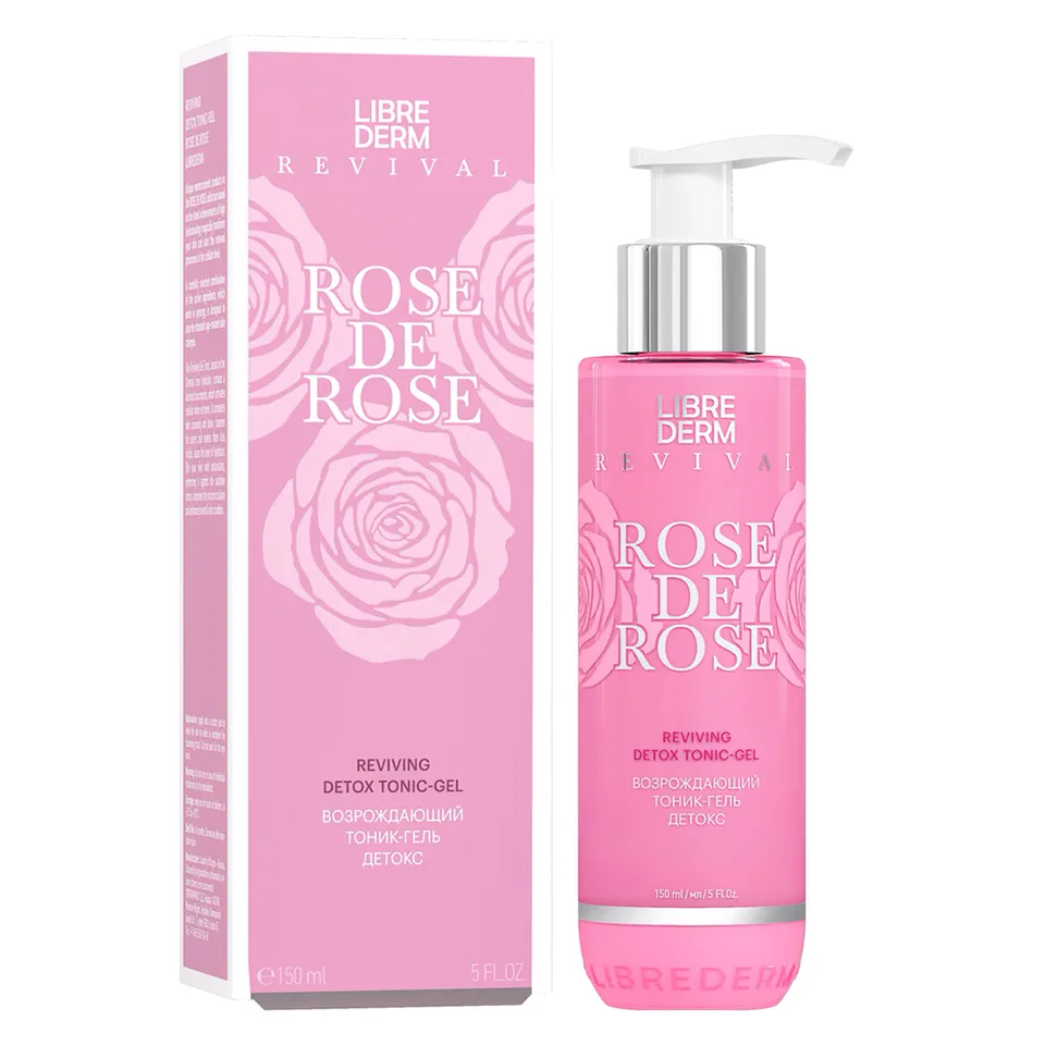 Возрождающий тоник-гель детокс Rose de Rose 150 мл Librederm