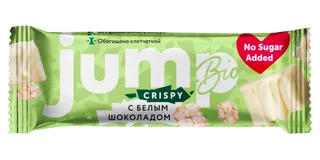 Батончик Crispy JumpBio белый шоколад / воздуш рис, 40 г