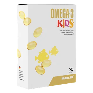 Омега-3 для детей (Kids), 30 капсул, Maxler