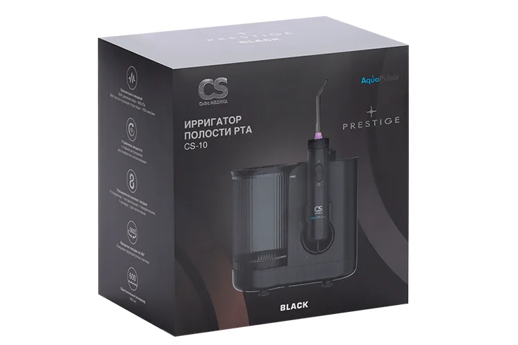 Ирригатор CS Medica AquaPulsar CS-10 Prestige полости рта черный / синий / белый