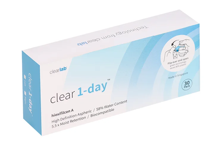 Линзы Clearlab Clear 1-day контактные R 8,7 (диоптрия -1,0) 30 шт
