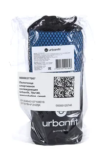 Полотенце Urbanfit спортивное охлаждающее микрофибра синий