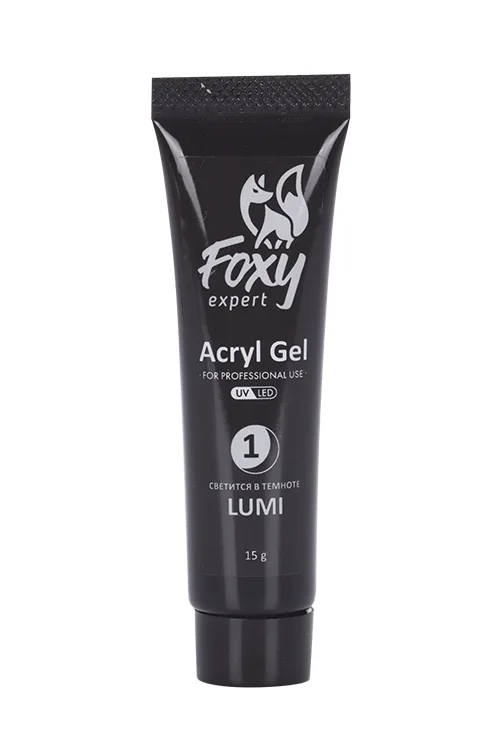 Акрил-гель Foxy Expert Lumi светится в темноте 15 гр