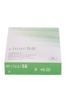 Линзы Clearlab Clear58 контактные R 8,7 (диоптрия +6,0) 6 шт