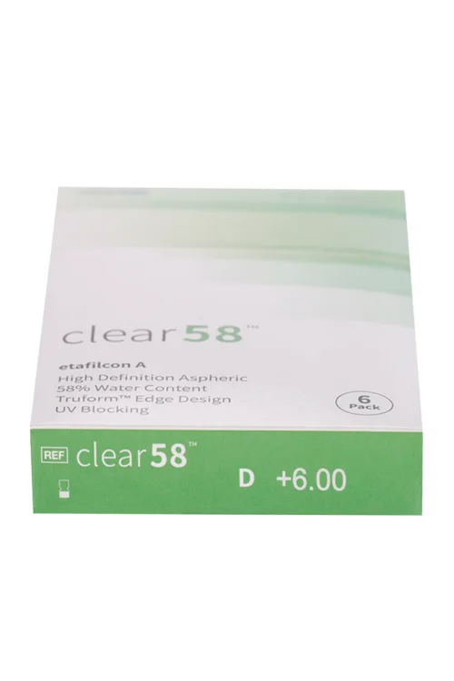Линзы Clearlab Clear58 контактные R 8,7 (диоптрия +6,0) 6 шт