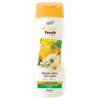 Крем-гель для душа Айва и Ваниль Exotic Fresh 500 мл Витэкс