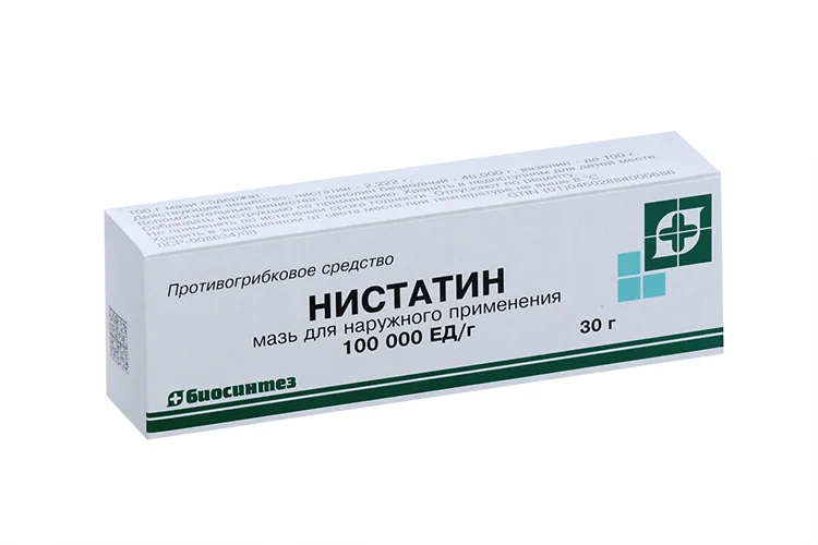 Нистатиновая 100000 ЕД/г 30 гр мазь