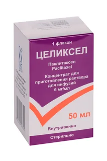 Целиксел 6 мг / мл 50 мл концентрат для приготовления раствора для инфузий