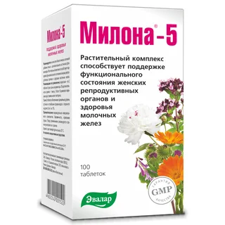 Милона-5, для молочной железы, 100 таблеток, Эвалар