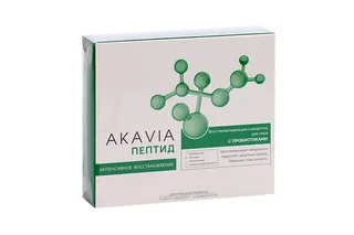 Сыворотка Akavia peptide Восстанавливающая с пробиотиками для лица 12 шт+активатор 50 мл