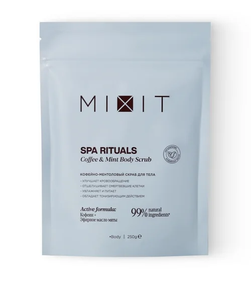 Скраб Mixit Spa Rituals кофейно-ментоловый для тела 250 гр