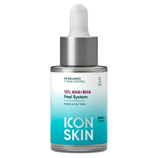 15% AHA+BHA Peel System /15% AHA+BHA пилинг, 30 мл, Icon Skin