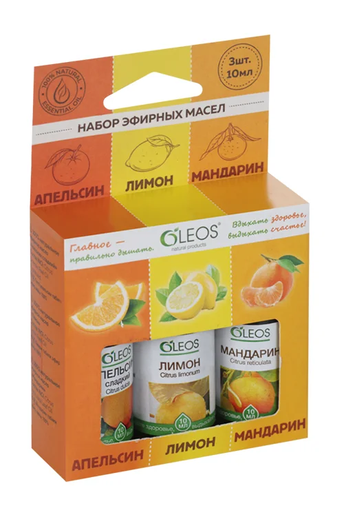 Набор эфирных масел апельсин / лимон / мандарин
