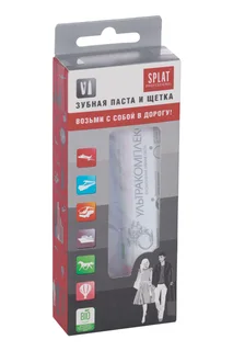 Набор дорожный Splat зубная паста Ультракомплекс 40 мл+зубная щетка