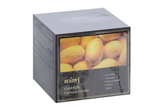 Крем Kims Gold Silk Cocoon Serum антивозрастная с протеинами кокона шелкопряда для лица 50 мл