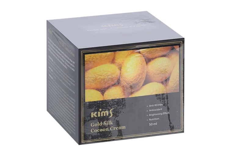 Крем Kims Gold Silk Cocoon Serum антивозрастная с протеинами кокона шелкопряда для лица 50 мл