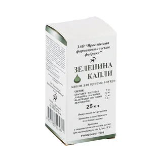 Зеленина капли 25 мл