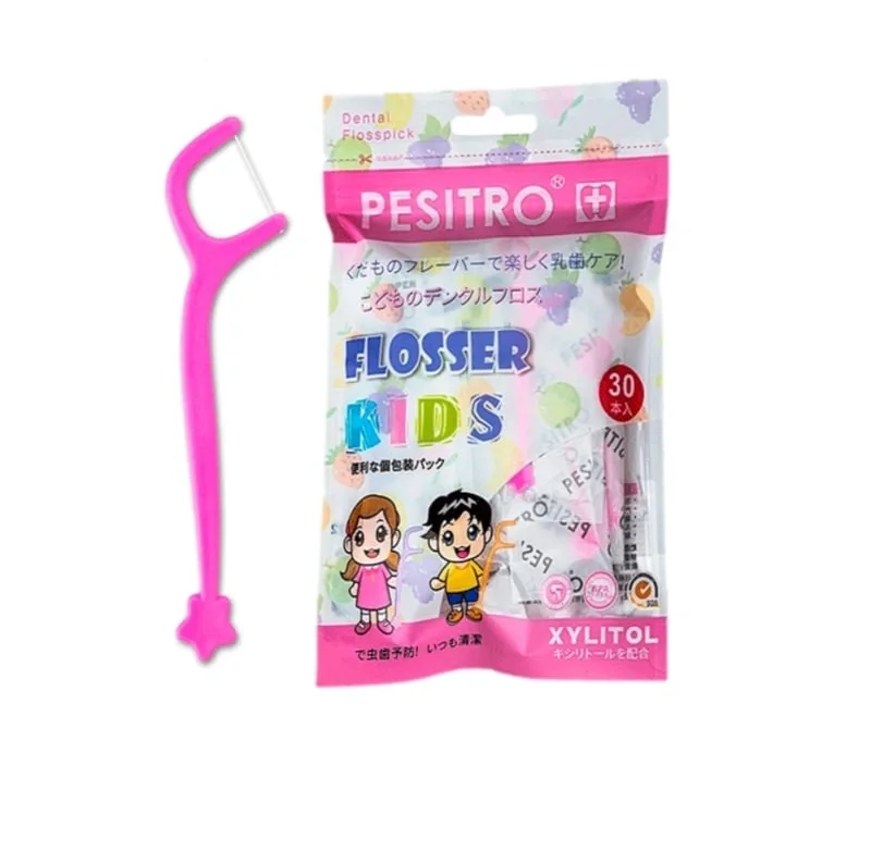 Pesitro Flosser Kids с ксилитом, 30 шт