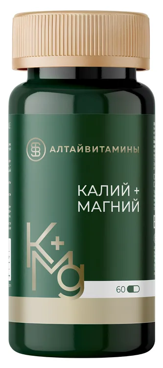 Калий Магний, 60 шт, капсулы Нутриенты