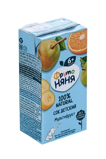 Сок Фрутоняня мультифрукт неосв 0,2 л