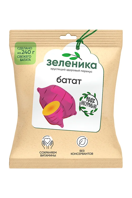 Овощной перекус из батата Зеленика, 30 г