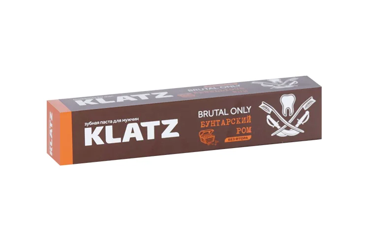 Зубная паста Klatz для мужчин Brutal Only Бунтарский ром 75 мл